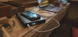 Goal Zero Sherpa 100AC charging a smartphone