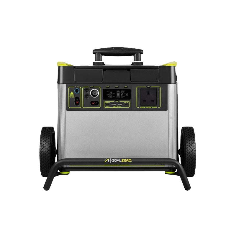 GOAL ZERO YETI 3000X 230V PORTABLE POWER STATION TYPE G SOCKET (FRONT)